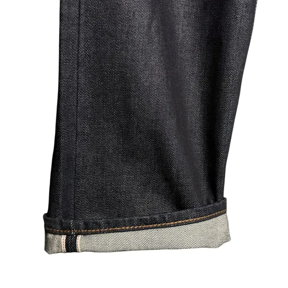 Paul Smith Jeans W36 Blue Dark Denim Slim Straight Selvedge Raw Indigo Casual